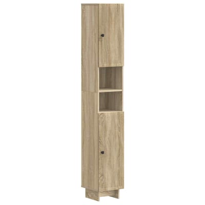 vidaXL - Badkamerkast - met - Open - Plank - EDE - Sonoma - Eiken - 30 - x - 31 - x - 190 - cm