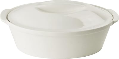 Gusta - Ovenschaal met Deksel - Wit - Ovaal - 30cm