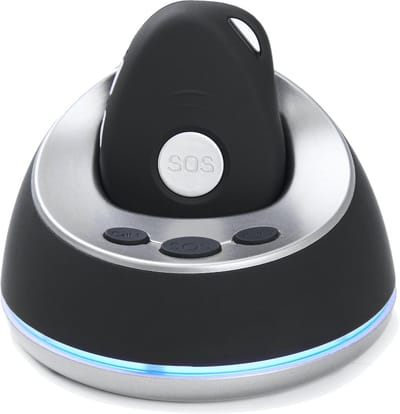 LifeWatcher SOS Button Pro – Personenalarmering voor Senioren – GPS Noodknop 4G – Inclusief Dockingstation en valdetectie