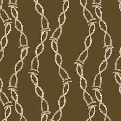 Behang Cord Chain Dance bruin
