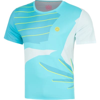BIDI BADU Hey Laguna T-shirt Heren-turkoois, veelkleurig