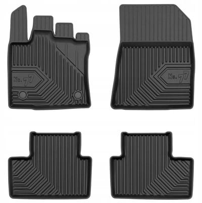 Frogum No.77 - Automatten set - Geschikt voor Renault Captur II vanaf 2019 - TPE Rubber - 4-delig - Zwart