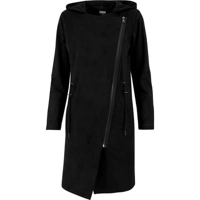 Urban Classics Parka jas -M- Imitation Suede Zwart