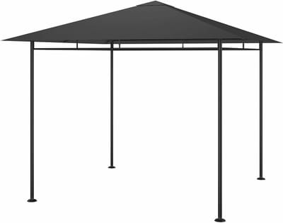 Tuinpaviljoen - Overkapping Partytent - Buitenfeesten Organiseren - Solide Stalen Frame - 300 x 300 x 270 cm - Antraciet