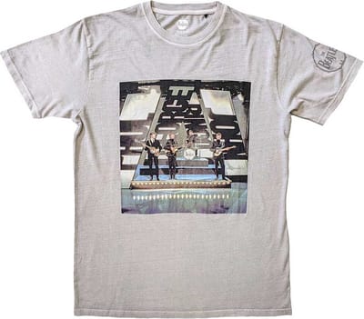 The Beatles - On Stage Heren T-shirt - S - Grijs