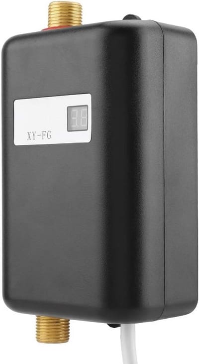 Doorstroomverwarmer - Mini Boiler - Direct Warm Water - LCD Temperatuur Weergave - 3800 Watt - Zwart