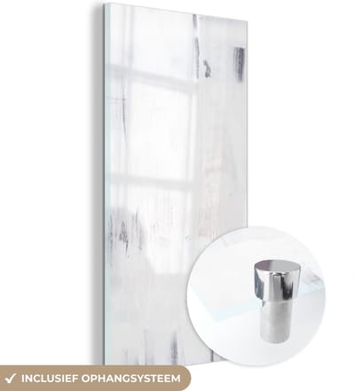 MuchoWow® Glasschilderij 60x120 cm - Schilderij acrylglas - Acrylverf - Verf - Design - Foto op glas - Schilderijen