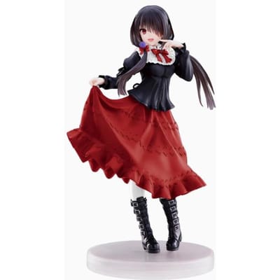 18CM DATE A LIVE Tokisaki Kurumi Figurine Anime Mignonne Modèle Fille Jouet PVC Robe Noire Déguisement Modèle Debout Modèle de Voiture Ornements brown