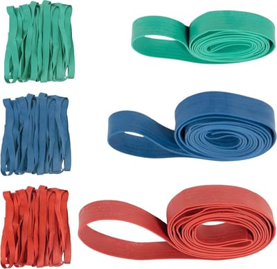 Grote Rubberen Banden - Verhuisbanden Elastieken - Items Beveiligen - Ribbels voor Grip - 3 Maten 36 Stuks - Assorti