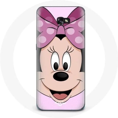 Hoesje voor Samsung Galaxy A3 2017 Minnie Mouse Cartoon Roze roze