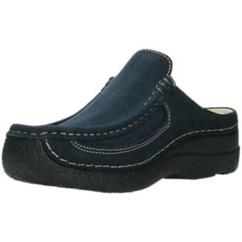 Dames Slippers Wolky 0620211 Roll Slide Blue Donkerblauw - Maat 38