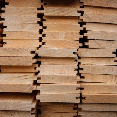 Houten Gevelplank - Lariks Plank - Gevel Bekleden - Groef en Veer - 24 x 146 mm - Natuurlijk
