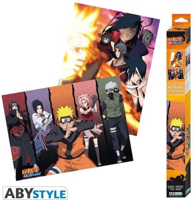 ABYstyle - NARUTO SHIPPUDEN Set 2 Chibi Posters Groups (52x38cm) - Poster