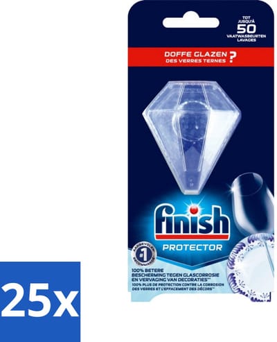 25 x Finish Glans Protector - Glasbescherming - Serviesbescherming - Corrosiebestendig - Glansbehoud - Vaatbescherming