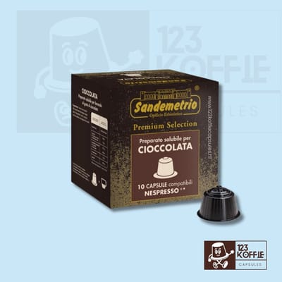 Chocolade koffie capsules Nespresso 10 st. Sandemetrio