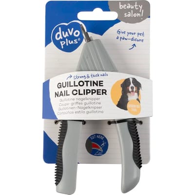 Duvoplus - Dieren Vachtverzorgingsmiddel - Hond - Guillotine Nagelknipper Grijs - 1st