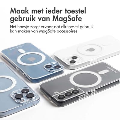 imoshion Hoesje - Geschikt voor Apple iPhone 16 Pro - Backcover geschikt voor MagSafe - Transparant