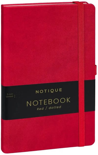 Rood Notitieboek A5 Stippen