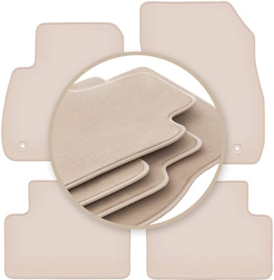 PREMIUM beige vloermatten voor: Opel Zafira C minivan 2012-2018