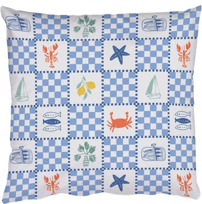Sierkussens - Kussentjes Woonkamer - 50x50 cm - Zee - Sfeer- Mozaïek - Blauw