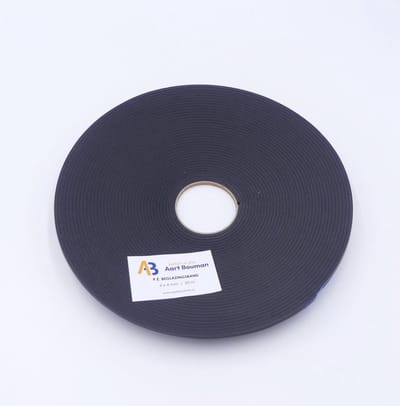 Glasband 6 x 4mm grijs - rol 25m