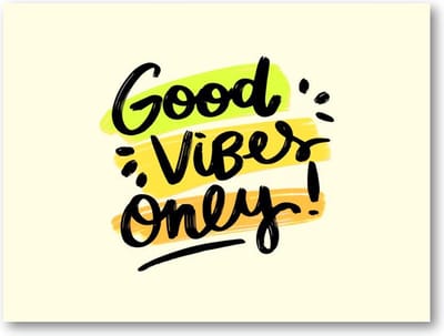 Good Vibes Only Quote - 40x30 Canvas Liggend - Minimalist - Tekstposters - Inspiratie