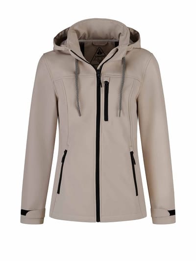 BJØRNSON Kaisa Softshell Tussenjas Dames - Winddicht - Maat 56 - Beige