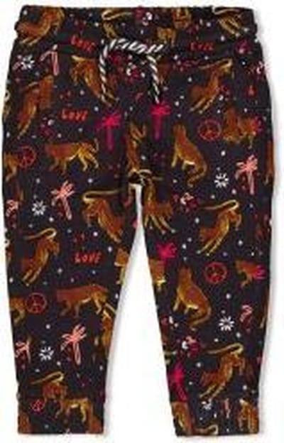 Feetje Broek AOP Whoopsie Daisy Antraciet MT. 86