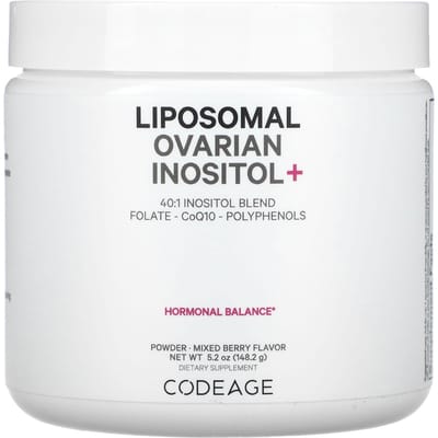 Codeage, Liposomaal Ovarieel Inositol+, Gemengde Bes, 5,2 oz (148.2 g)