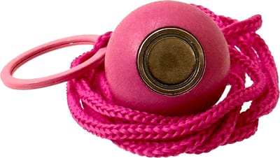 Boulemaus – Jeu de Boules - Magneet - Krachtige Magnetische bouleopraper violet-rose in de vorm van but met koord – 4 kg