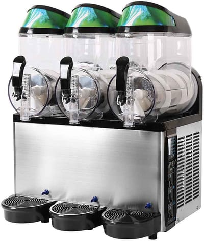 HCB® - Professionele Horeca Slushmachine - 3 x 12 liter - 230V - Slush puppy machine - 51x61x77 cm (DxBxH) - 63 kg - 7657
