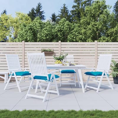 Tuinstoelkussens Set - Buitenmeubilair Kussens - Comfortabel Zitten - Waterdichte Oxford Stof - 40 x 40 x 7 cm - Lichtblauw