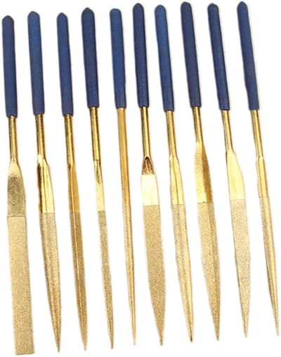 10X Naaldvijl - Metaalvijl Set - Houtbewerking & Hobby - Verschillende Vormen - 14cm Lengte - As Shown