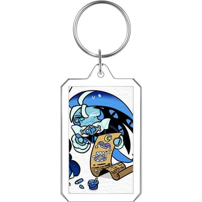 Acryl Cookie Run Kingdom Hanger Spel Figuur Decor Melk Drop Fotoalbum Sleutelhanger Studententas Accessoires Festival Cadeau 4x3cm white