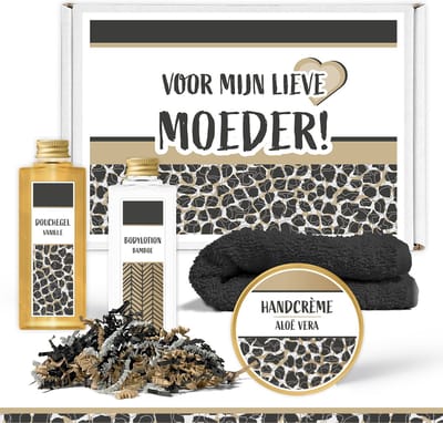 Brievenbus cadeau "Voor mijn lieve Moeder" - 4 Producten - 300 Gram - Triomf Cosmetica | Brievenbusdoosje Doosje Moederdag Voor Mama Verjaardag Vrouw Brievenbuspakketje Pakketje Brievenbuscadeautje Cadeautje Cadeaupakket Cadeaupakketje