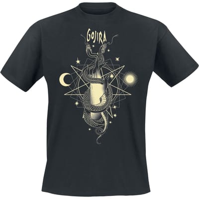 Gojira T-shirt - Celestial Snakes - S tot XXL - voor Mannen - zwart