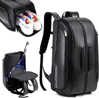 Multi-Use Strand Tennis Bag Voor Sport Convertible Padel Rugzak Met Schoen Compartiment, Laptop Koker, Hek Haak, Ball Sleeve
