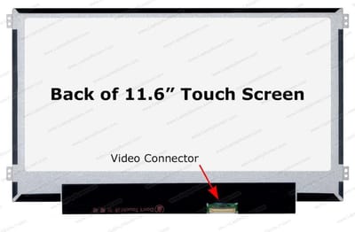 11.6 inch LCD Scherm 1366x768 Glans 40Pin eDP 25mm, Touch