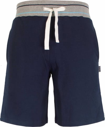 MEQ Heren Korte Sweat Broek - Gerecycled Katoen - Donker Blauw - Maat S