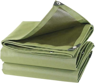 Waterdicht Zeil - Zeildoek Cover - Buitenbescherming - Versterkte Hoeken - 600 g/m² - Groen