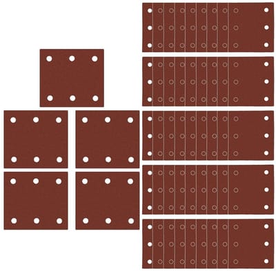 Schuurpapier Klittenbandschijvenset voor Makita BO4555, BO4554, BO4561 - Hoogwaardige Vervangingen voor Schuurmachines, Perfect voor Houtbewerking en Verbouwingen