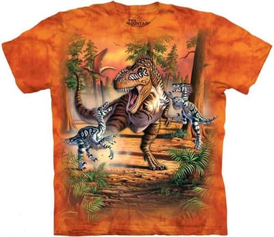 Dinosaurus kleding - T-shirt - Oranje - kids - maat 116