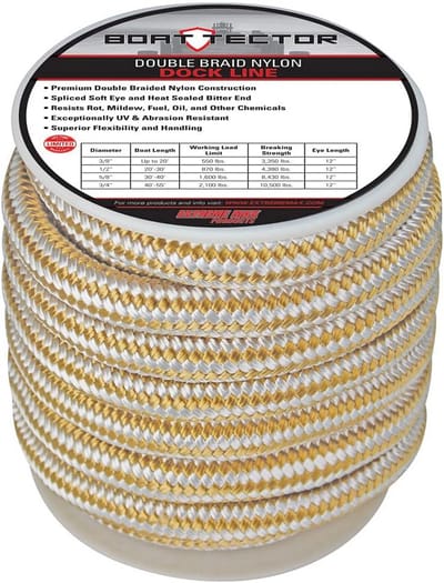 Sterk Dubbelgevlochten Nylon Touw voor Boot en Watersport - 12mm x 63.5m