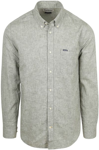 Barbour Shirt Nelson Tailored Groen - Maat M - Heren - Overhemden Casual