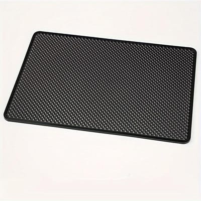 PVC Antislip Dashboard Gripmat Antislip Plakpad voor Telefoon en Bril, Compatibel met de meeste voertuigen, Auto Interieur Accessoire zwart