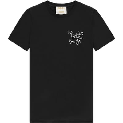 In Gold We Trust Kids The Koston Slim Fit Jet Black Size: 12 | T-shirts Outlet | Unisex | Zwart