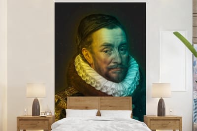 Behang - Fotobehang Willem van Oranje - Adriaen Thomasz - Kleuren - Breedte 170 cm x hoogte 260 cm