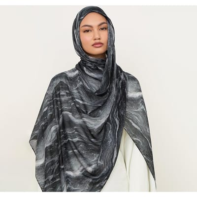 Muslim Modal Sjaal Jersey Hijab Lange Aquarel Bloemen Sjaal Sjaal Dame Kleurrijke Print Turban Knoop Hoofddoek Hoofdband Sjaals black