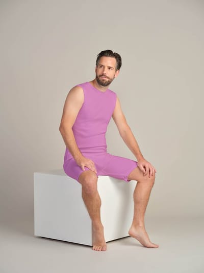 Incontinentie body | Rugritssluiting  | Rits in het kruis | Lila | L