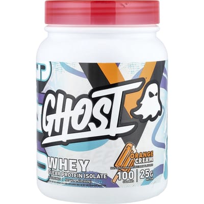 Ghost Clear Whey Orange Cream - Proteïnepoeder voor Sporters en Spierherstel - 640 Gram, 20 Porties